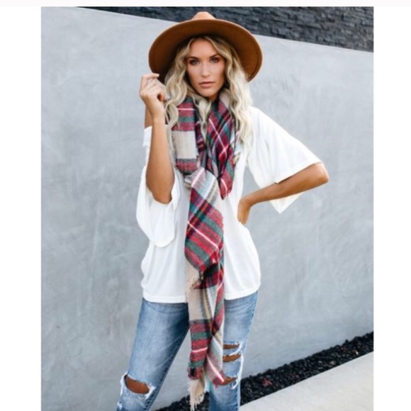 Vici Ava Plaid blanket scarf oversized - Picture 2 of 3